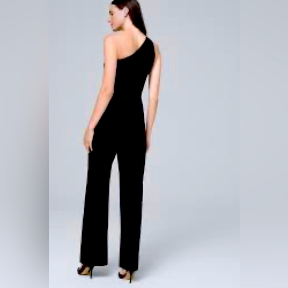 G by Guess One Shoulder Beaded Jumpsuit Size L